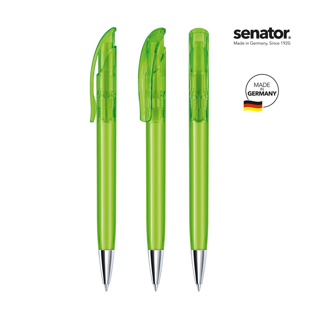 senator® Challenger Clear MT  Druckkugelschreiber - grün 376
