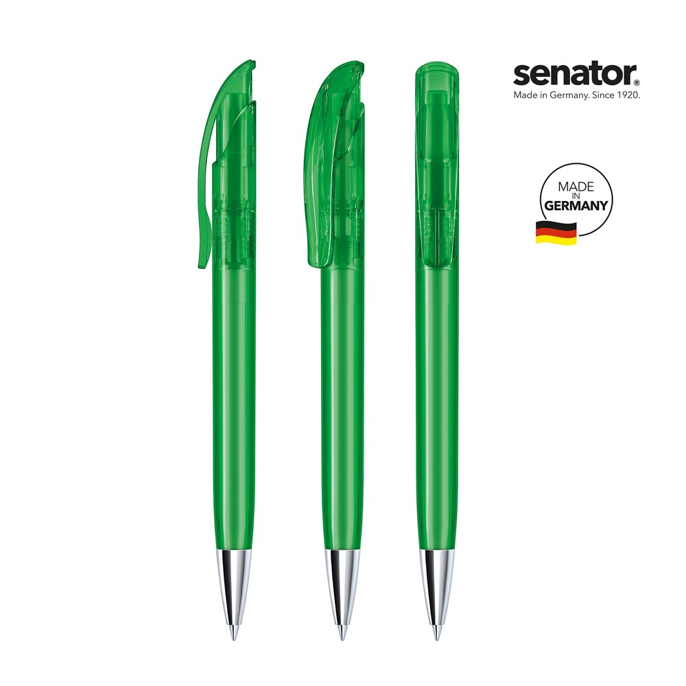 senator® Challenger Clear MT  Druckkugelschreiber - grün 347