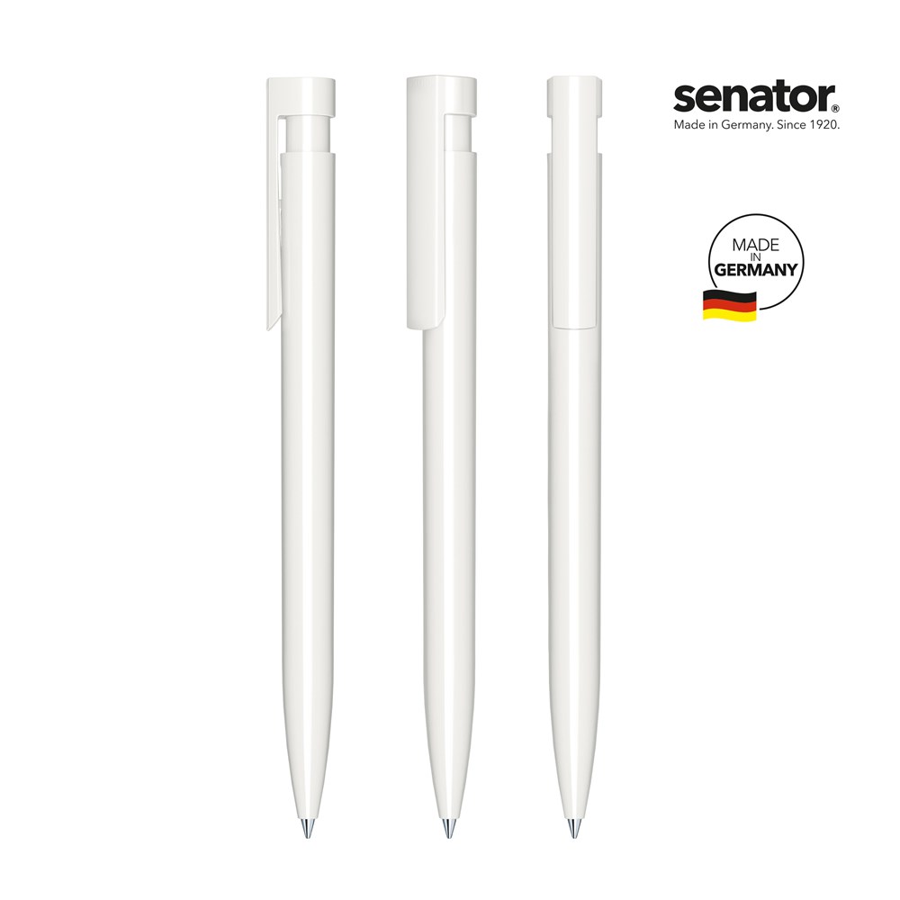 senator® Liberty Polished  Druckkugelschreiber - Weiß